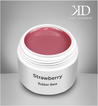 Karl Diamond Rubber Base Gel "Strawberry" 15 ml